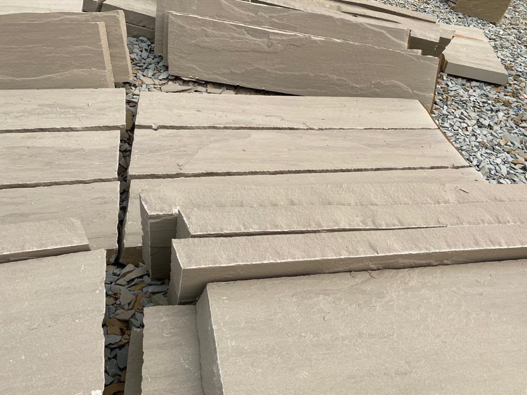 Raj Green Sandstone random slabs